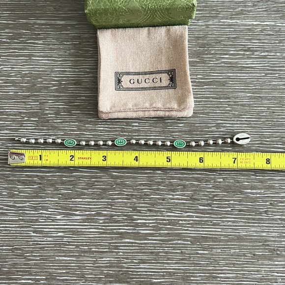 Gucci Sterling Silver Interlocked G Bead Bracelet - Picture 8 of 8